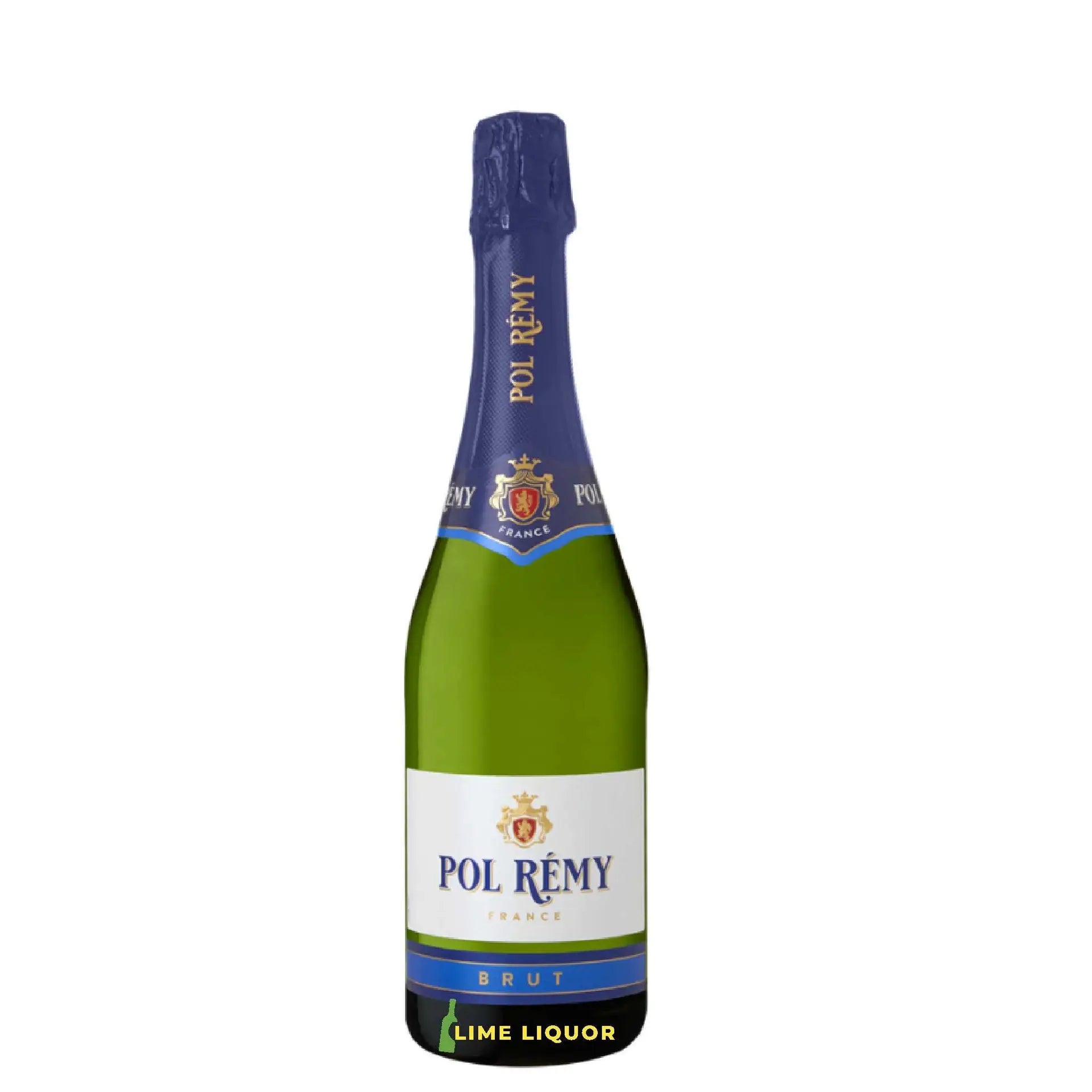 Buy Pol Remy Brut 750mL sparkling wine, green bottle with blue and gold label