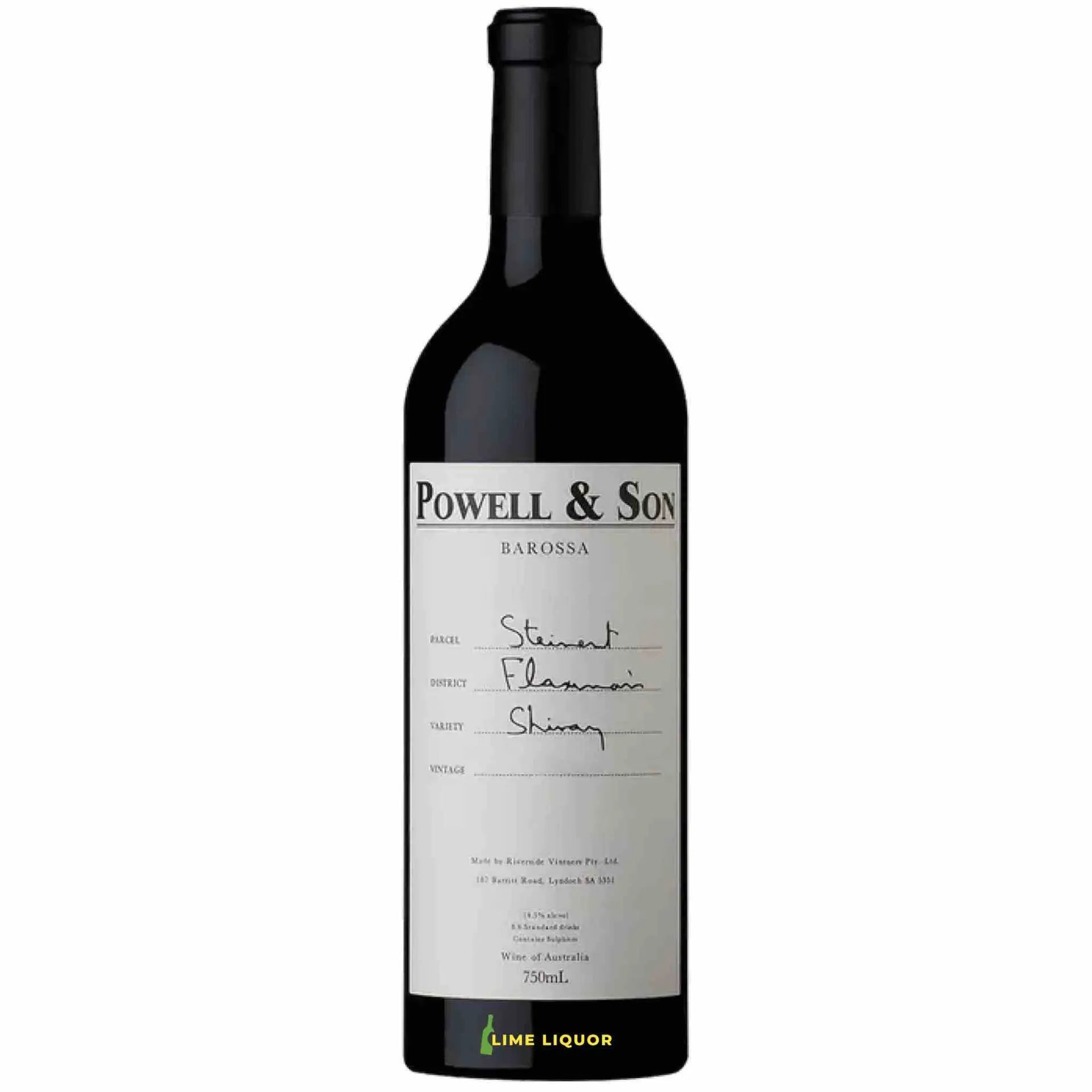 Buy Powell & Son Steinert Shiraz 750mL, Australian red wine bottle.