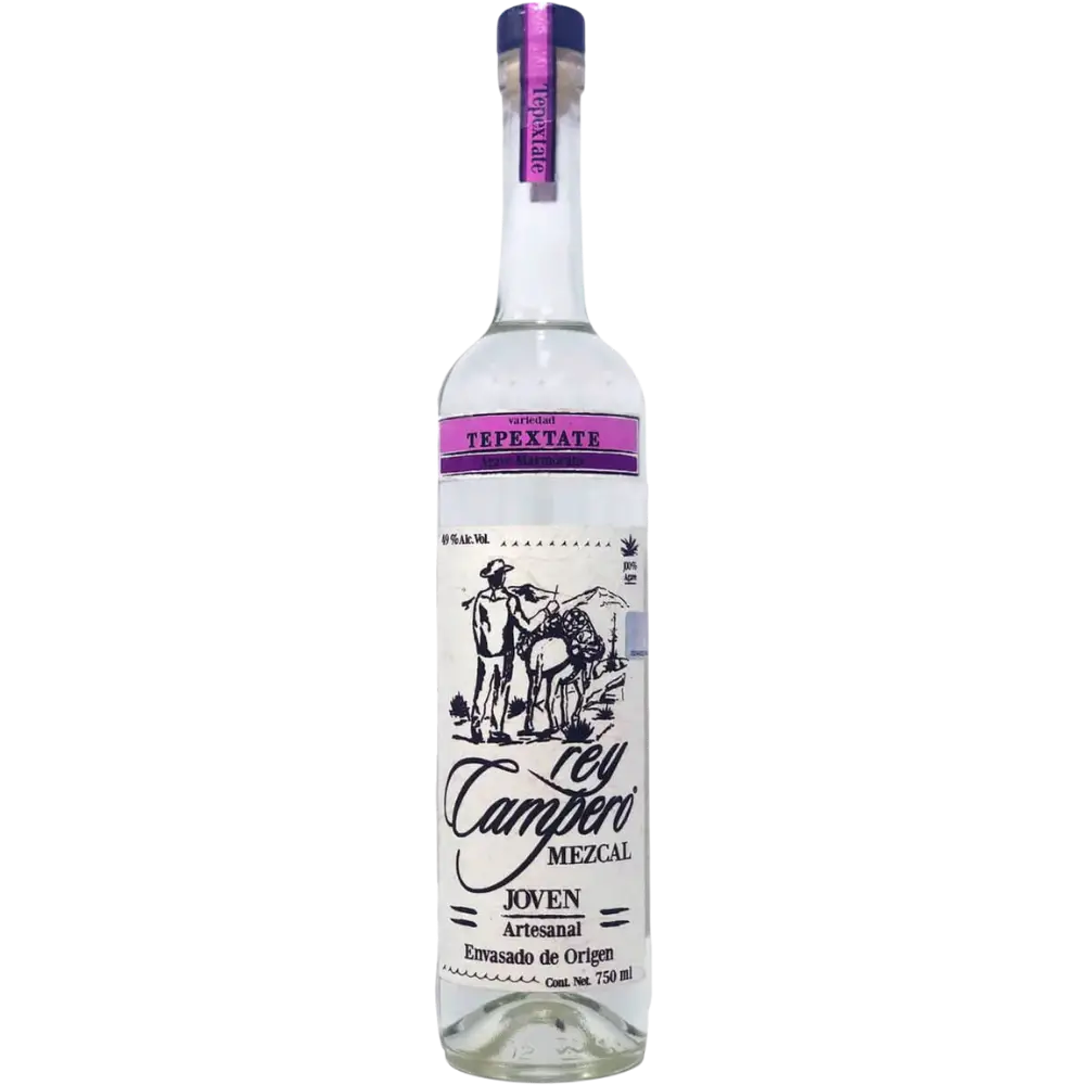 Buy Rey Campero Tepextate Mezcal 750mL artisanal mezcal bottle with illustrated label