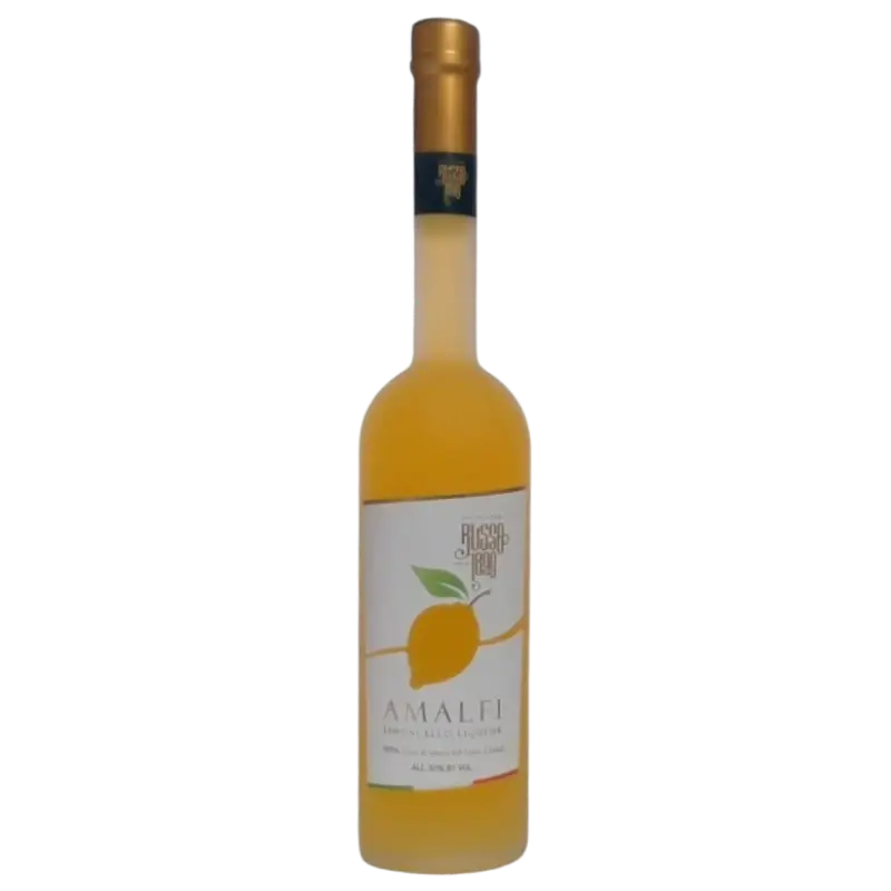 Buy Russo Limoncello 700mL, lemon liqueur in a clear bottle with lemon label