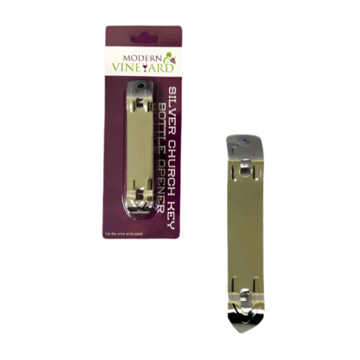 Silver Church Key Bottle Opener (Set of 25)