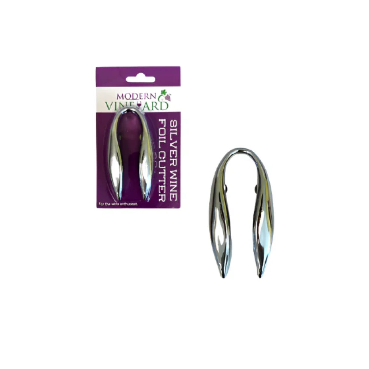 Silver Wine Bottle Foil Cutter (Set of 25)
