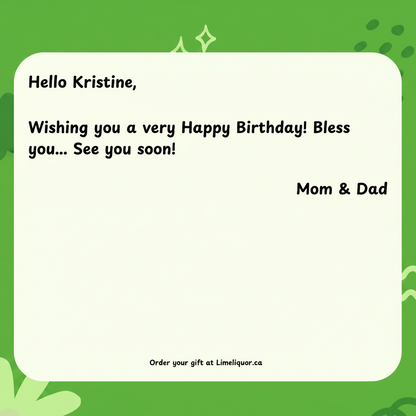 Bottle Gift Wrapping & Gift Note – 1×750mL