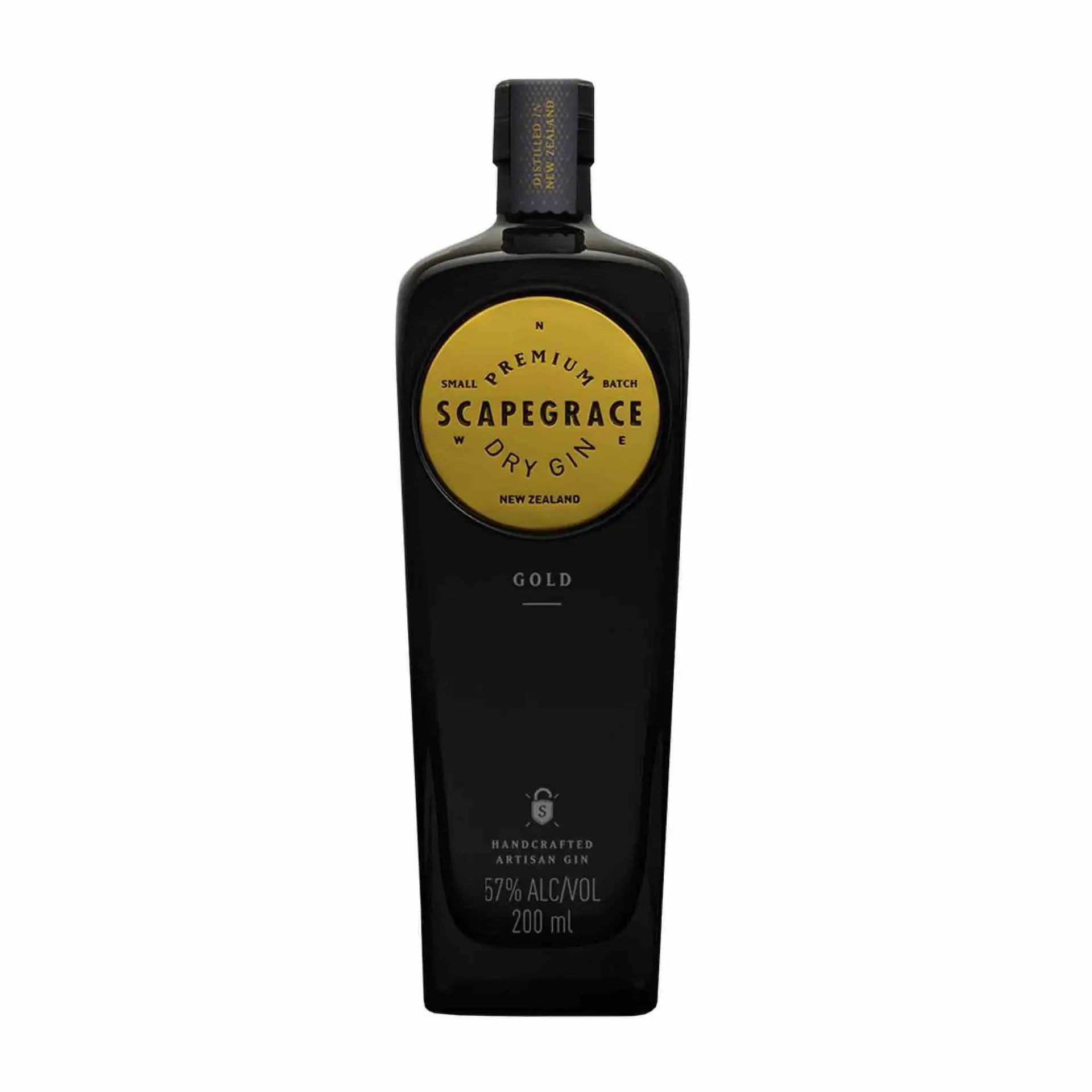 buy Scapegrace Gold Gin 200mL premium dry artisan gin bottle