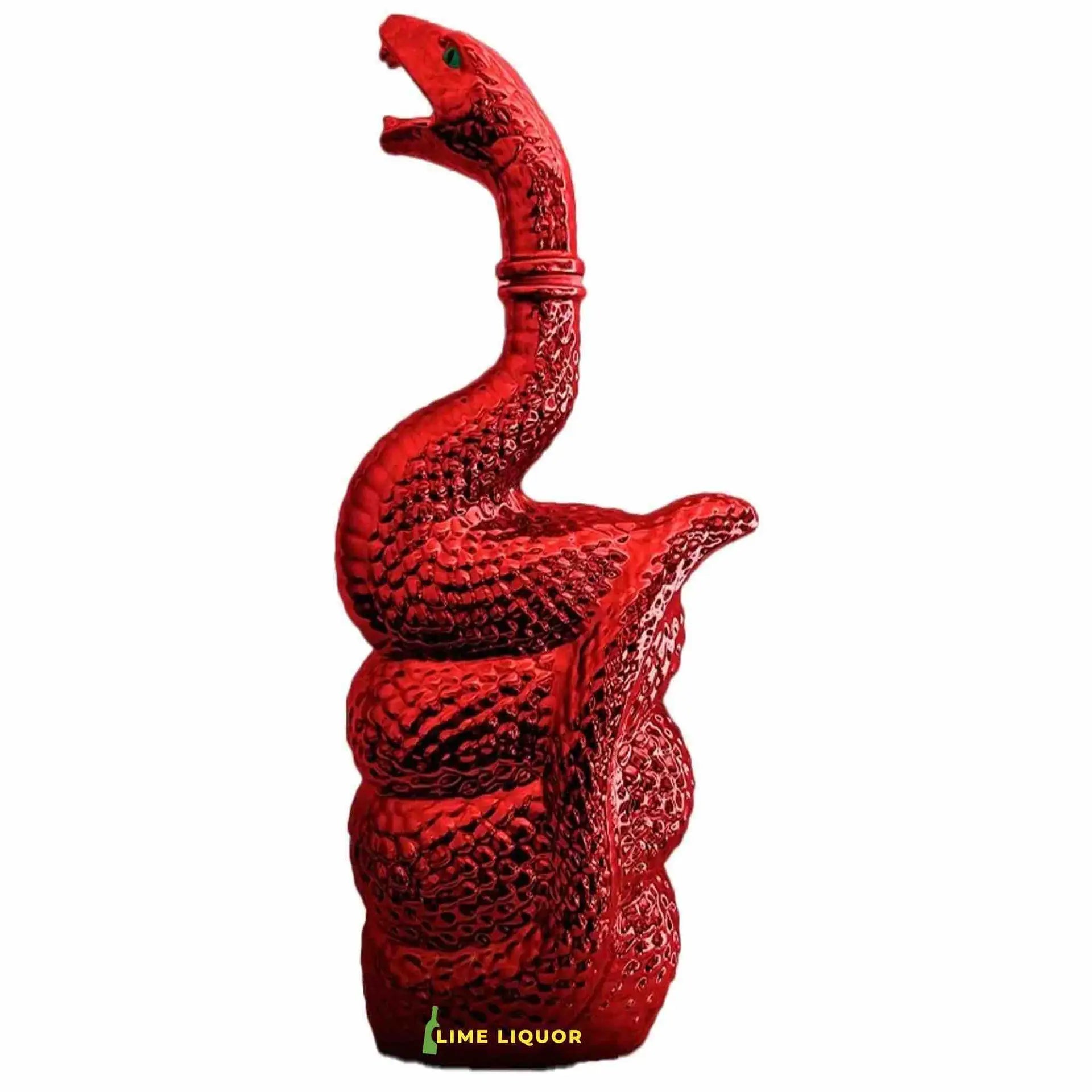 Buy Skorpios 1618 Tequila Extra Anejo, 750mL, unique red snake-shaped bottle