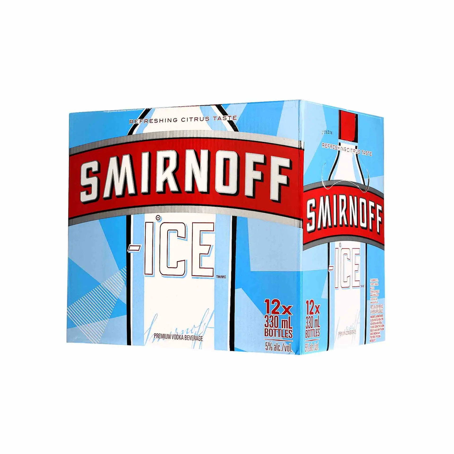 Buy Smirnoff Ice 12x330mL bottles pack, citrus vodka beverage, refreshing ready-to-drink