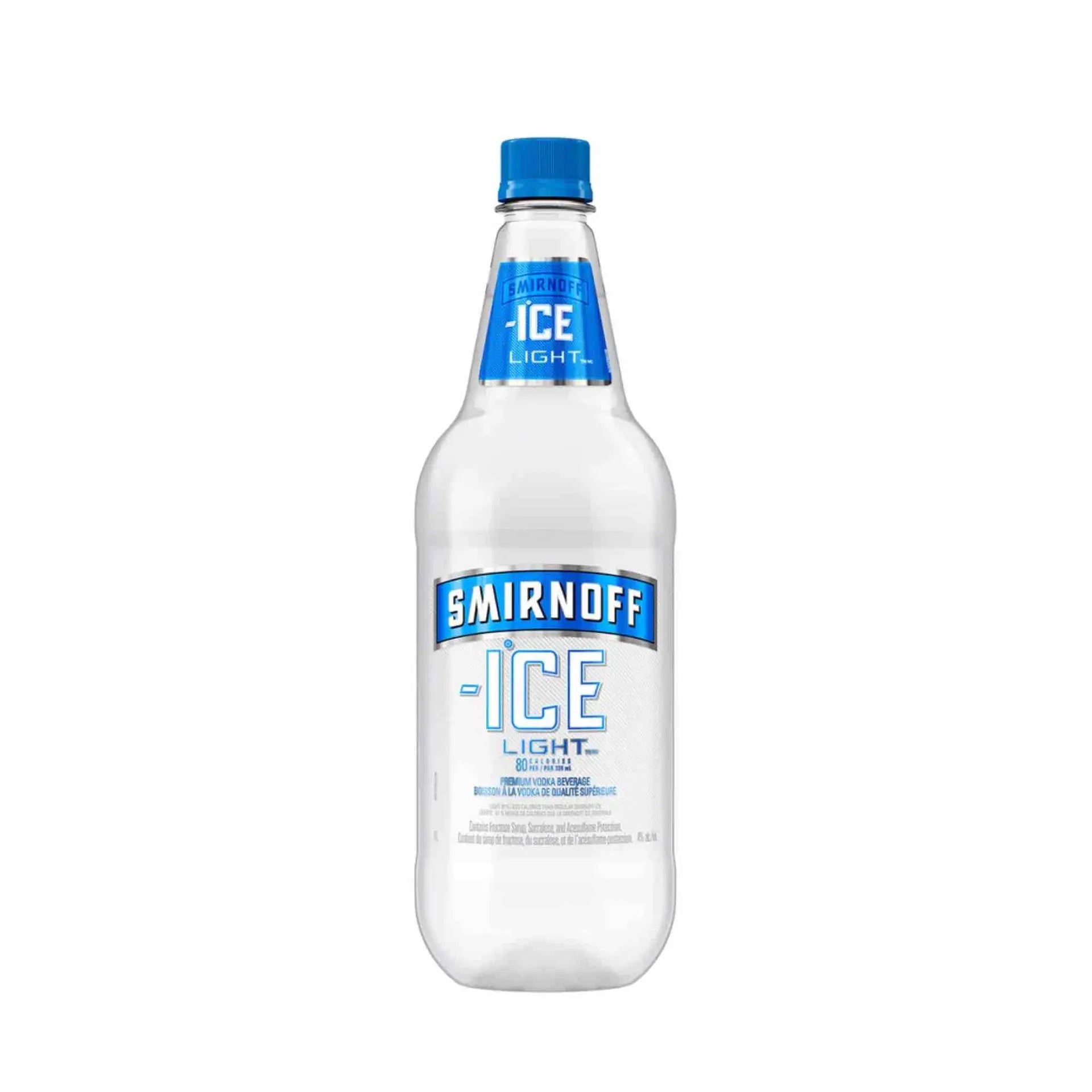 Buy Smirnoff Ice Light 1L, clear bottle with blue label, ready-to-drink beverage