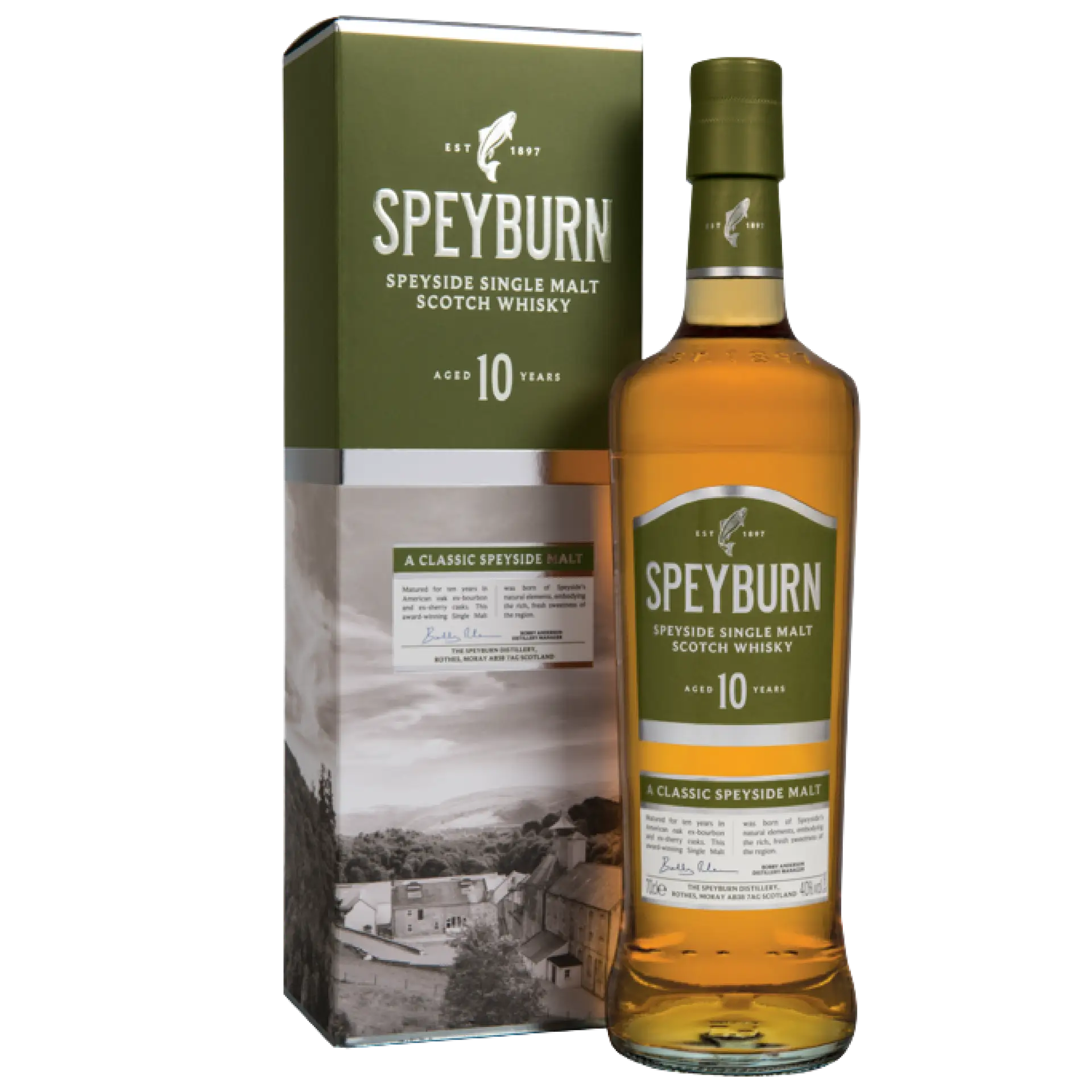 Buy Speyburn 10 Year Old Single Malt Scotch Whisky 750mL bottle with box
