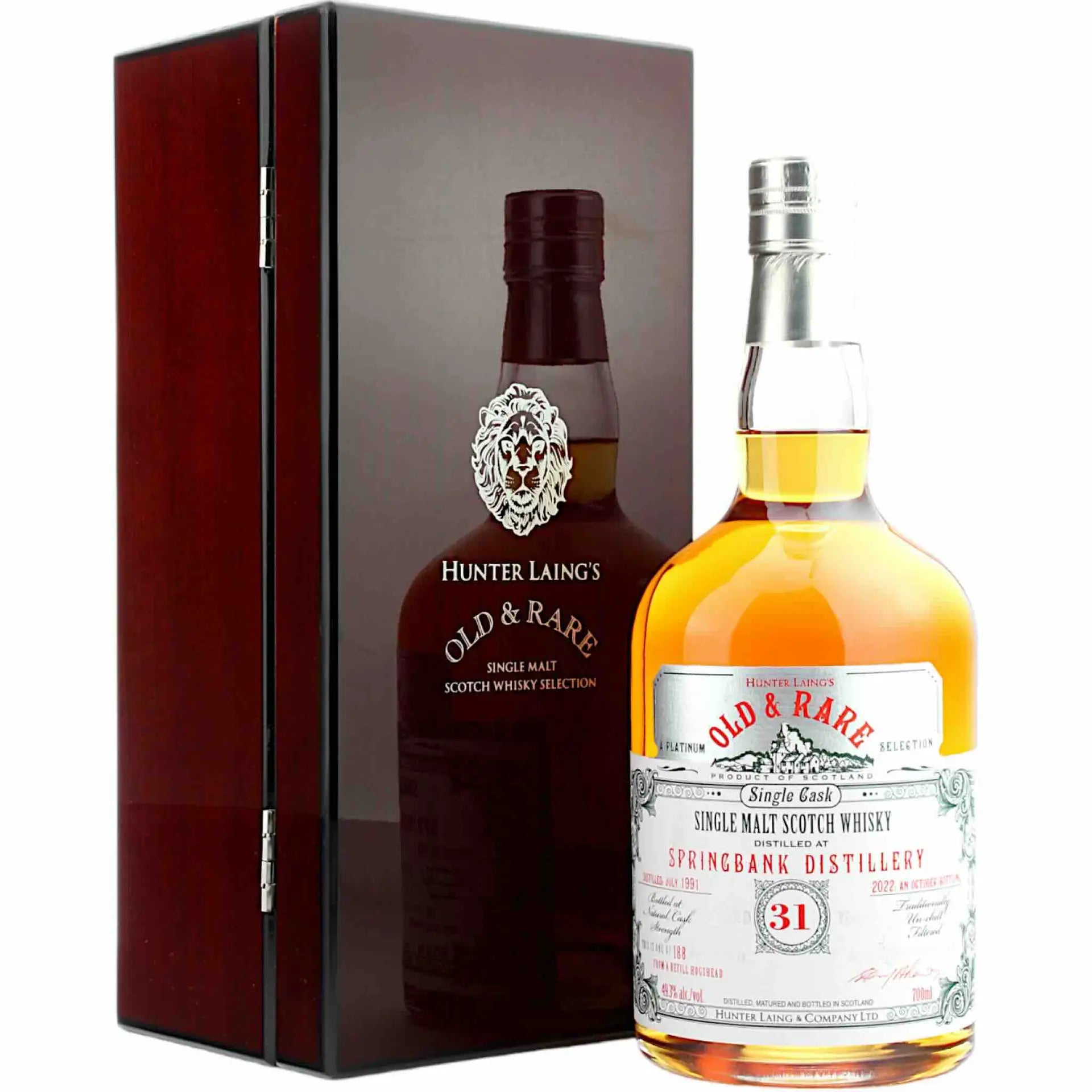 buy Springbank 31YO single malt Scotch whisky bottle with luxury box