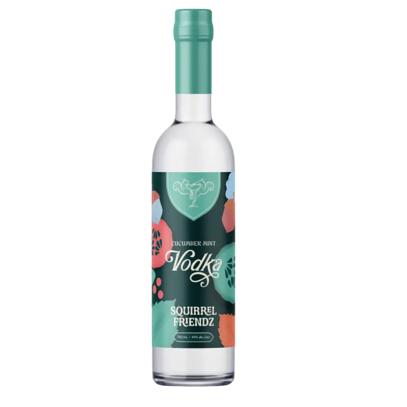 Squirrel Friendz Cucumber Mint Flavored Vodka 750Ml Bottle Image