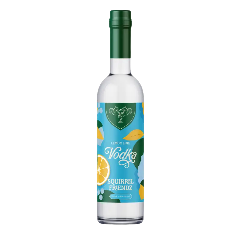 Squirrel Friendz Lemon Lime Flavored Vodka 750Ml Bottle Image