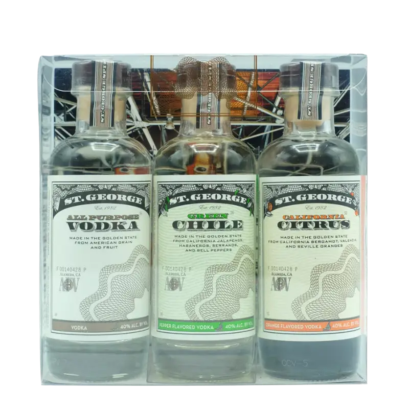 St George Spirits Vodka Combo Pack 3X200Ml Bottle Image