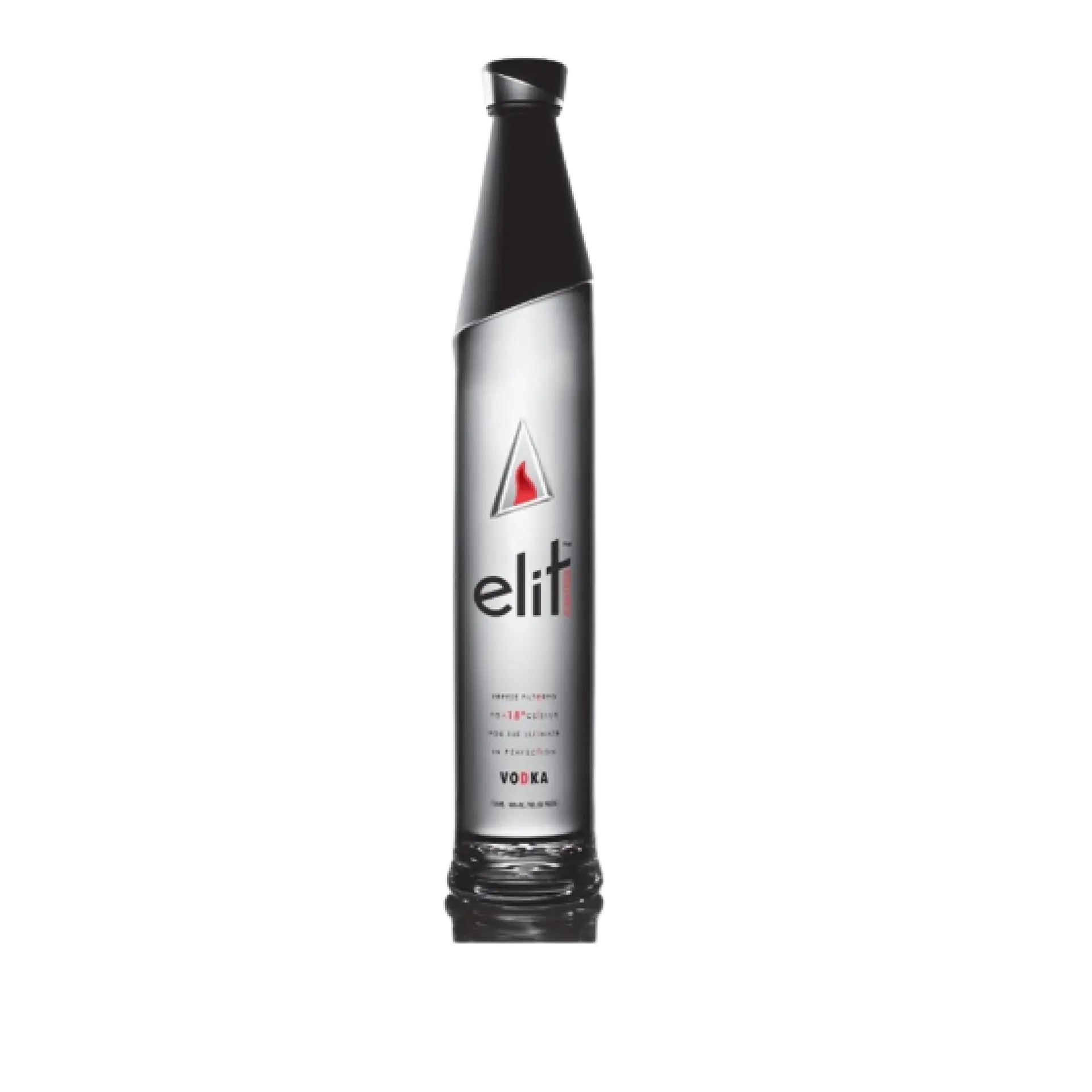 Buy Stolichnaya Elit Vodka 750mL, premium silver vodka bottle on white background