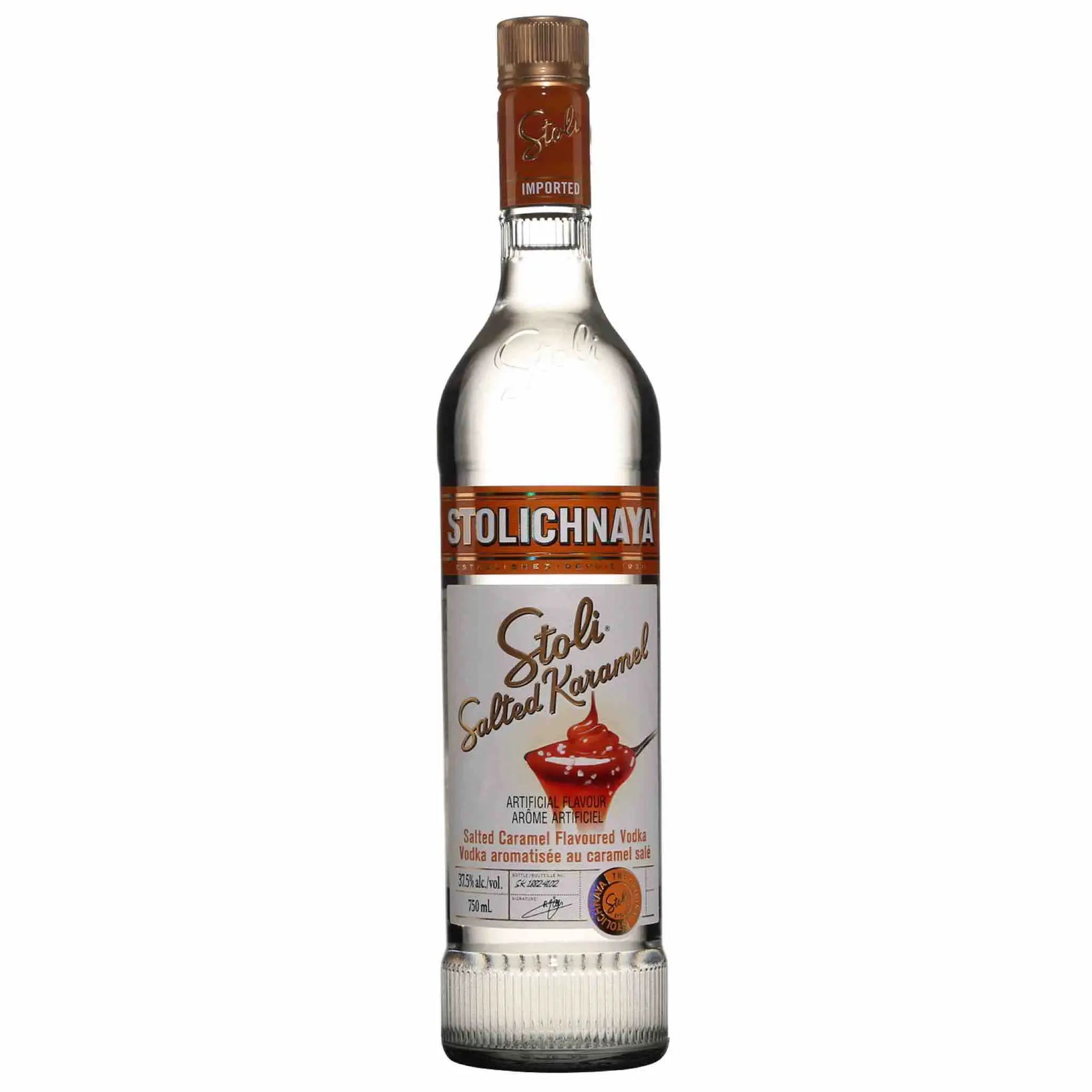 Buy Stolichnaya Salted Karamel salted caramel flavored vodka 750ml bottle