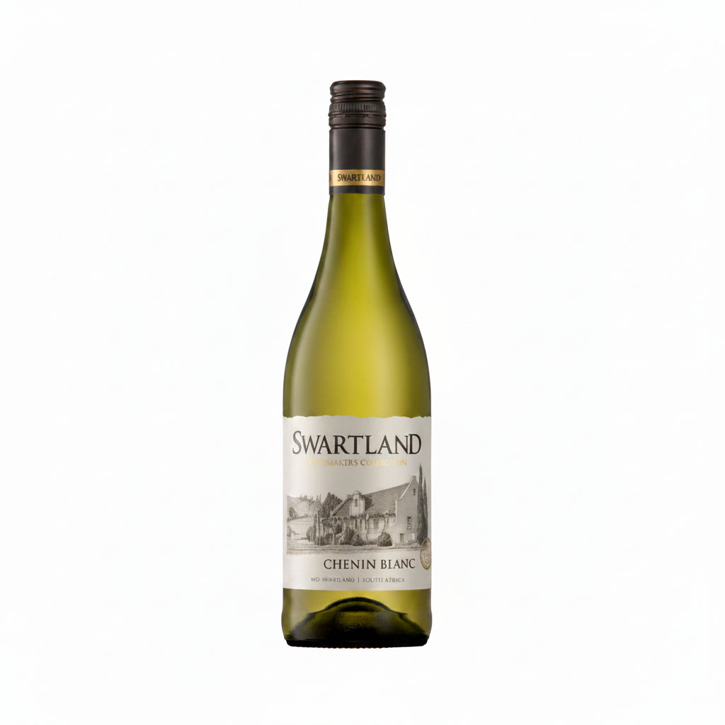 Swartland Winemaker's Collection Chenin 750mL wine bottle, showcasing a white wine with a clear glass bottle and elegant label.
