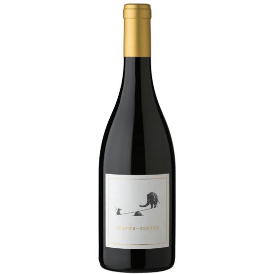Bottle of Teeter-Totter Chardonnay 750mL with label featuring a colorful design and elegant typography.