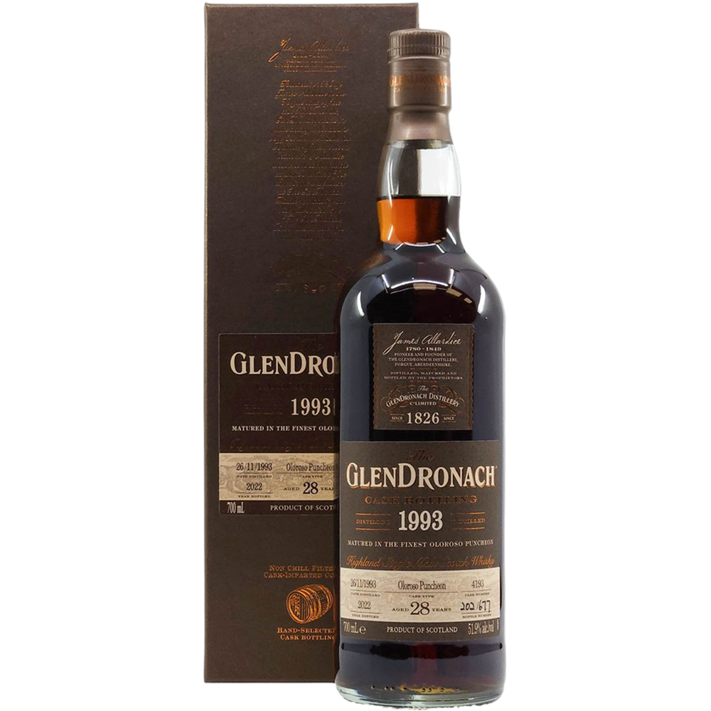 The Glendronach Single Malt Scotch Whisky Aged 23 Years Vintage 1993 700mL