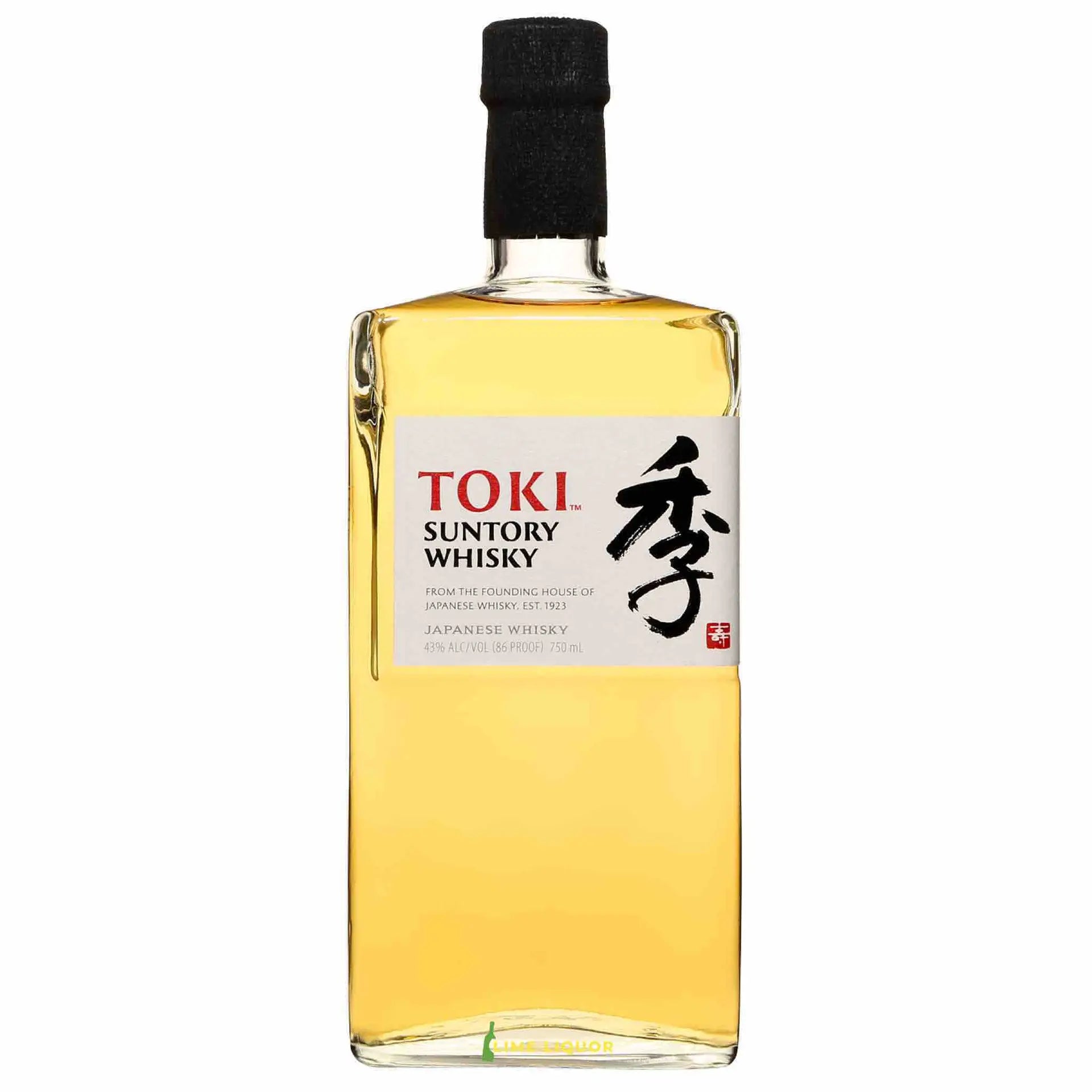 Buy Toki Suntory Whisky 750ml Japanese whisky bottle with clear label and black cap