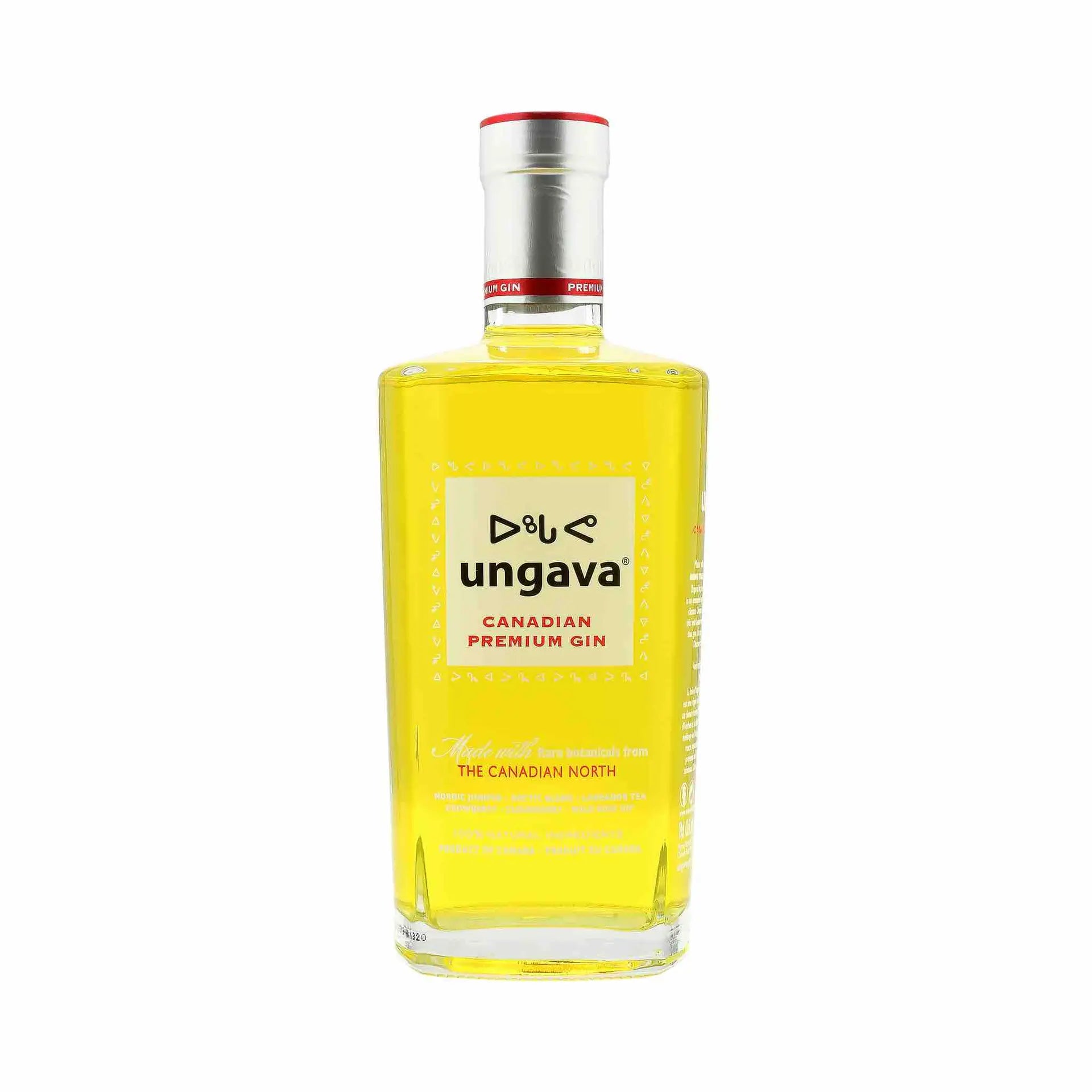Buy Ungava Canadian Premium Gin 750mL, yellow gin bottle, online liquor delivery Canada