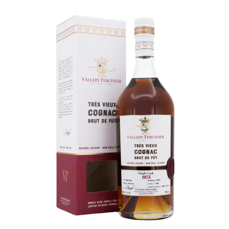 Vallein Tercinier Fins Bois 1975 Cognac 700Ml Bottle Image