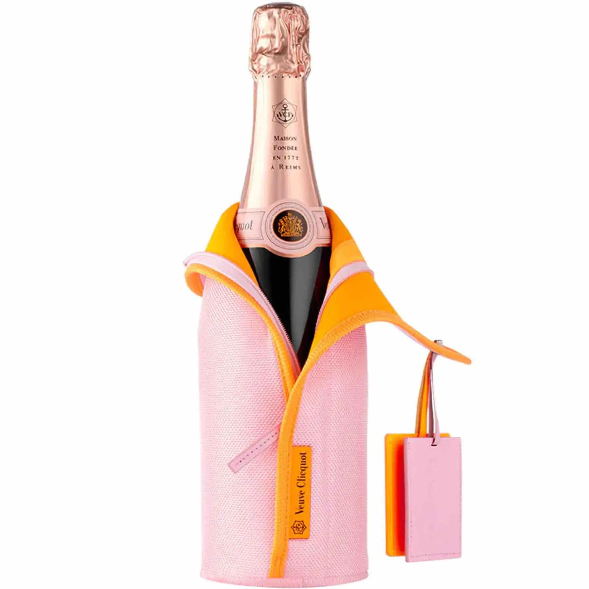 Buy Veuve Clicquot Rosé Ice Jacket, champagne bottle in pink insulated cover