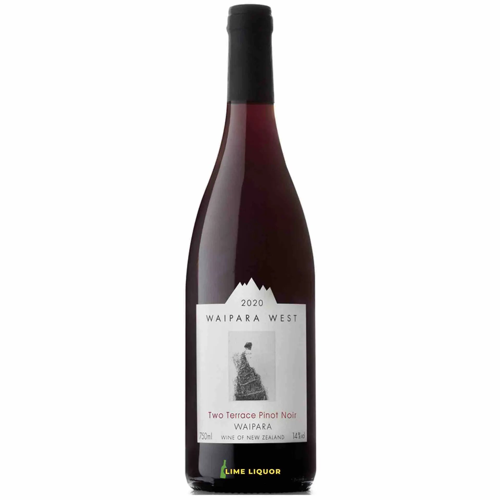 Buy Waipara West Two Terrace Pinot Noir 750mL wine bottle, New Zealand red wine