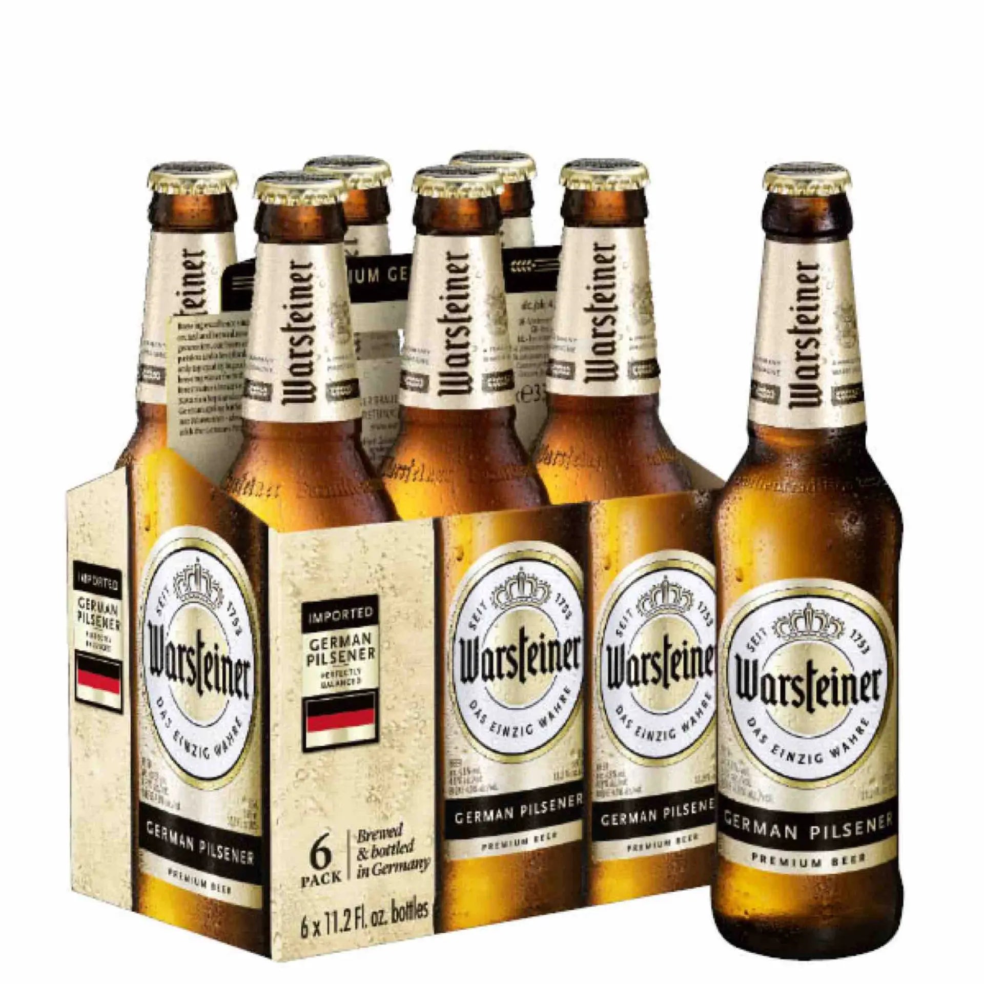 Buy Warsteiner German Pilsner 6 pack, imported beer bottles, premium pilsner