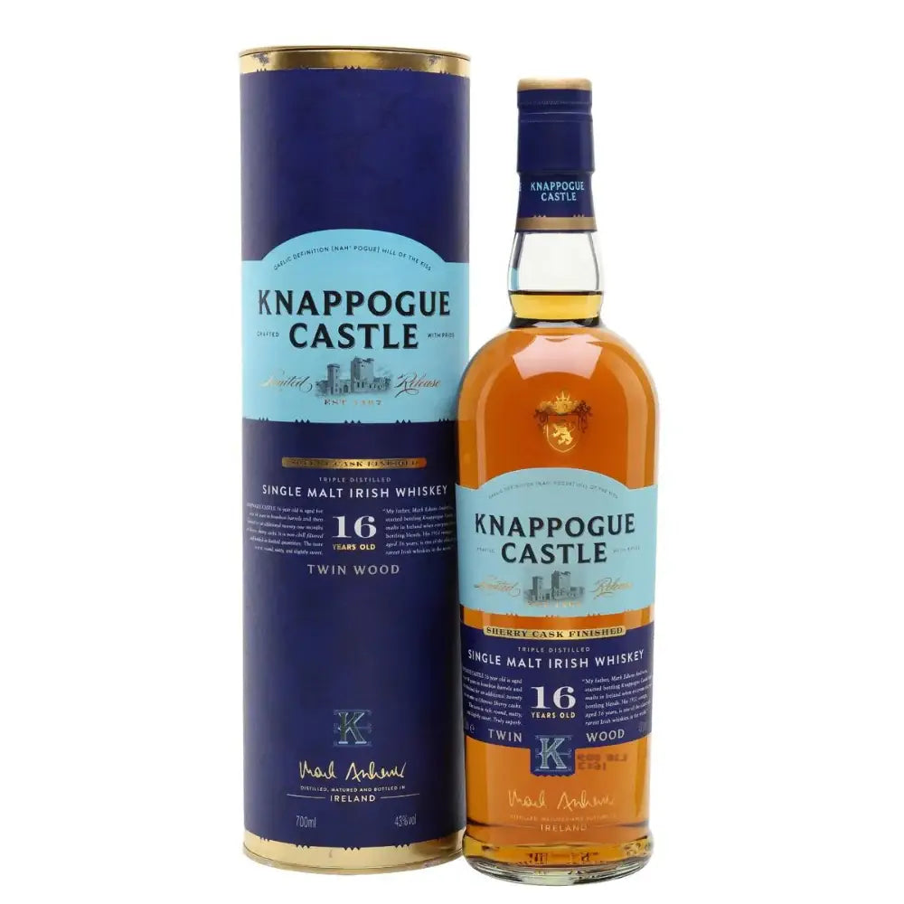 Knappogue Castle Irish Whiskey Aged 16 Years 750Ml Bottle Image