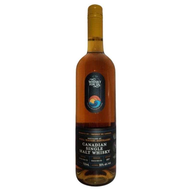 Whisky For Us Still Waters Distillery 9 Year Old Canadian Single Malt Whisky Amburana 750mL