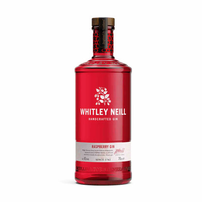 buy Whitley Neill Raspberry Gin 750mL, handcrafted gin, red bottle, spirits online