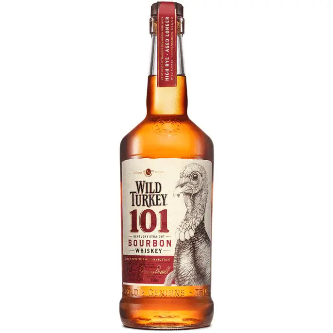 Buy Wild Turkey 101 Kentucky straight bourbon whiskey, 750ml bottle front view