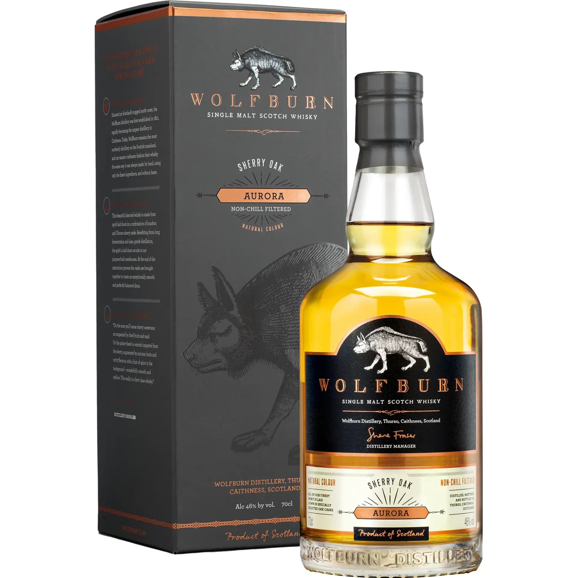 Wolfburn Aurora Single Malt Scotch Whisky 700Ml Bottle Image