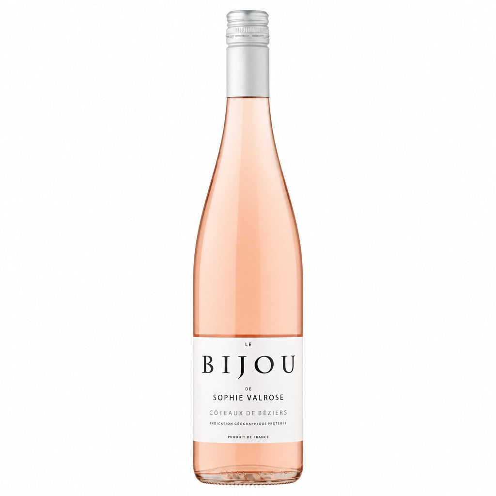 Le Bijou De Sophie Valrose 375mL perfume bottle with elegant glass design and gold accents.