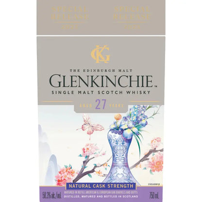 buy Glenkinchie 27 Year Old single malt scotch whisky, floral bottle with butterfly, 750ml