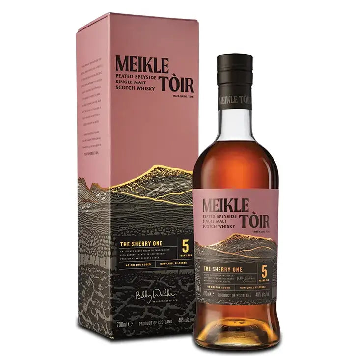 Meikle Toir Peated Single Malt Scotch Whisky Aged 5 Years The Sherry One 700Ml Bottle Image
