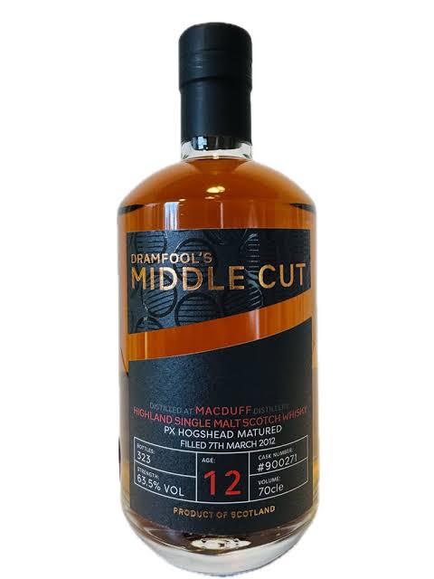 Macduff Dramfool's Middle Cut 12 Year Old Single Malt Scotch Whisky 12 Yo Px 63.5% - Middle CutPX Hogshead Matured