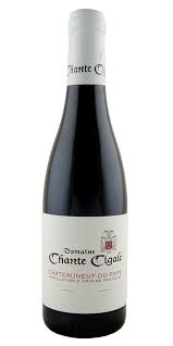 Domaine Chante Cigale Chateauneuf-du-Pape 375mL wine bottle with label and deep red wine visible in the image