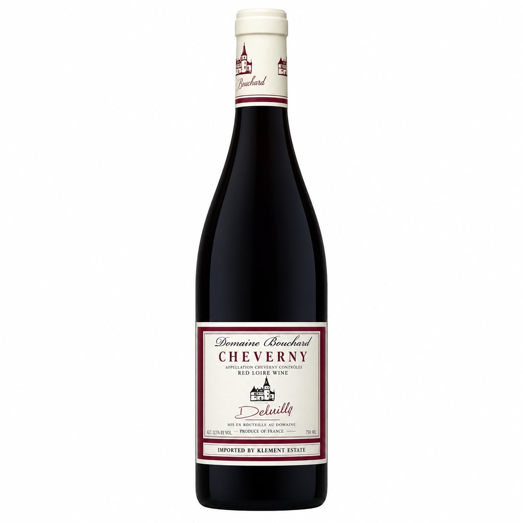 Domaine Du Salvard Rouge wine bottle with label, showcasing French red wine from Domaine in a clear glass bottle.