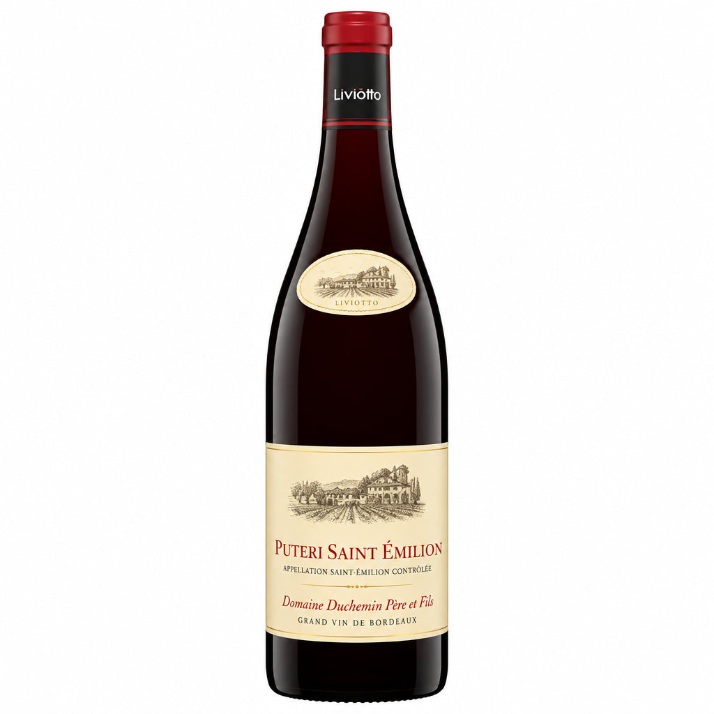 Domaine Taupenot-Merme Nuits Saint Georges 1er Cru Les Pruliers wine bottle on a wooden surface.