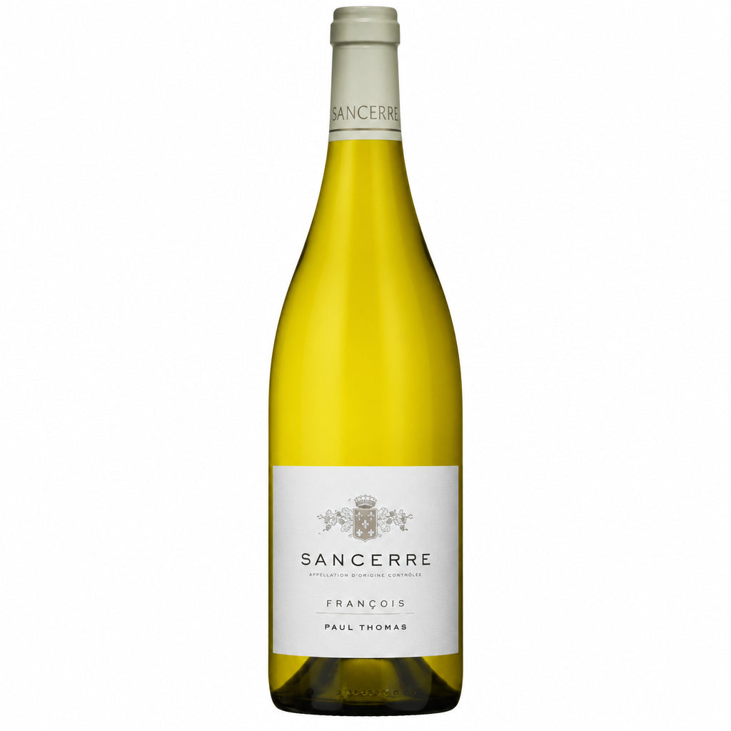 Domaine Paul Thomas Sancerre Chavignol Blanc wine bottle with label, set against a neutral background.
