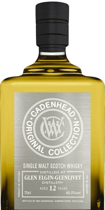 Cadenhead Single Mat Scotch Whisky Glen Elgin-Glenlivet Distillery Aged 12 Years