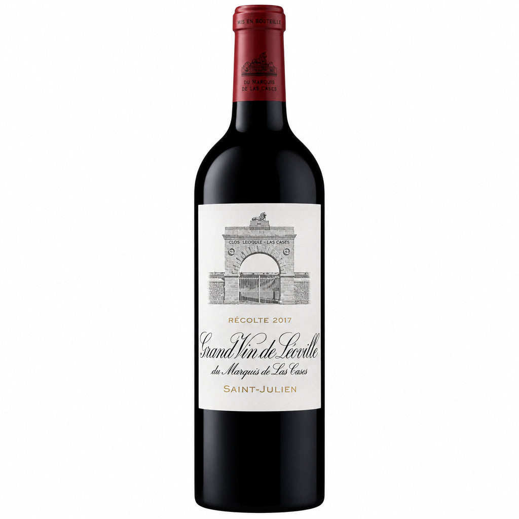 Chateau Leoville Las Cases Grand Vin de Leoville 2022 red wine bottle on a display shelf