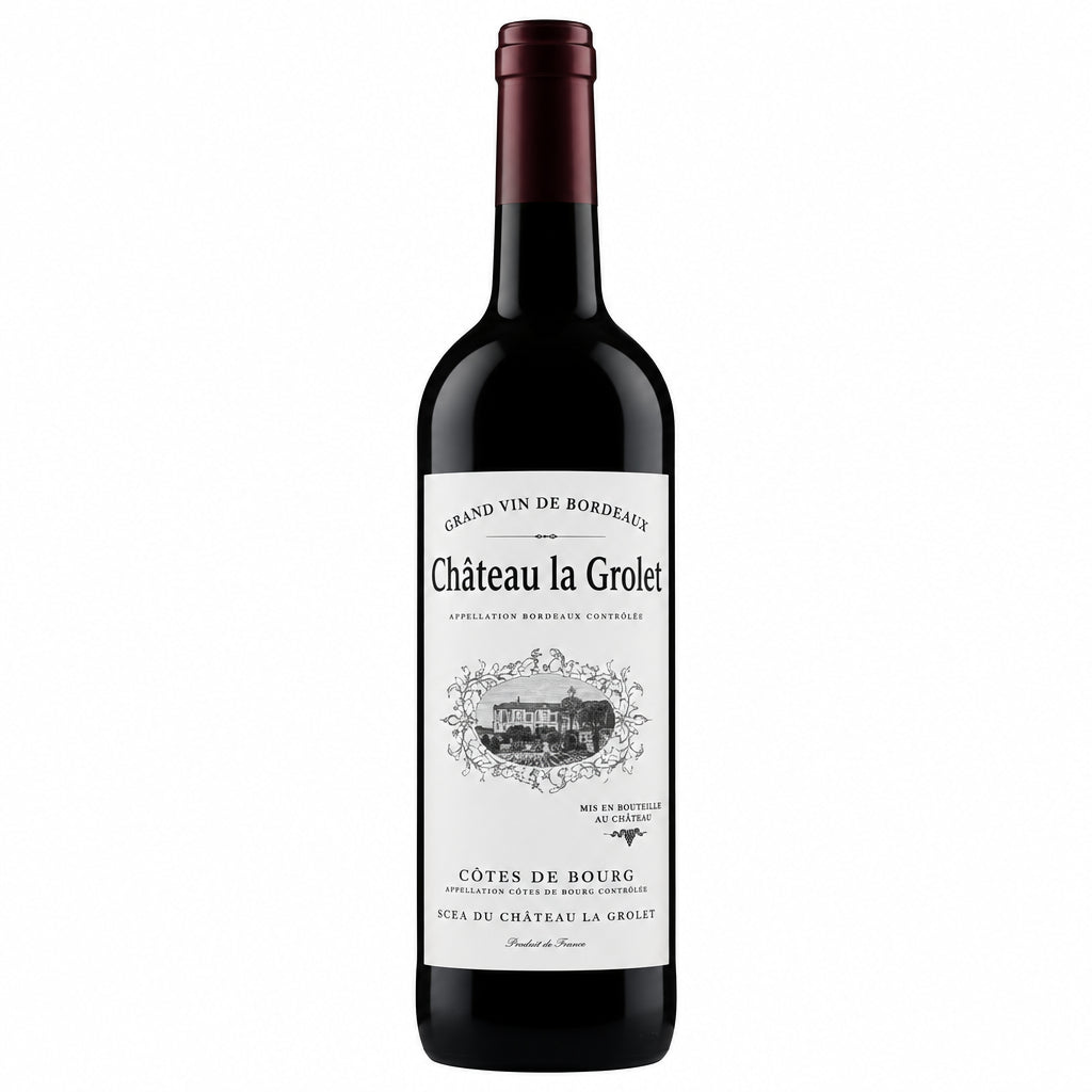 Chateau La Grolet Nature Peinture Merlot wine bottle with elegant label and deep red color, showcasing a premium Merlot from Chateau.