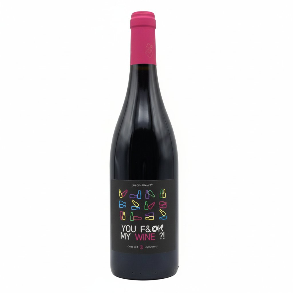 Mas Del Perie You Found My Wine wine label with elegant design and colorful artwork, showcasing the Mas brand.