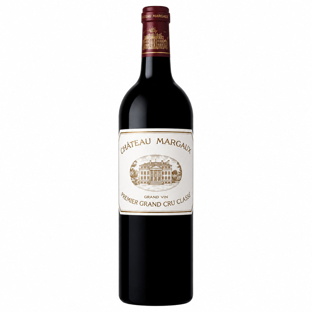 Chateau Margaux Year of the Snake 1989 wine bottle with label and capsule, elegant glass bottle on a neutral background.
