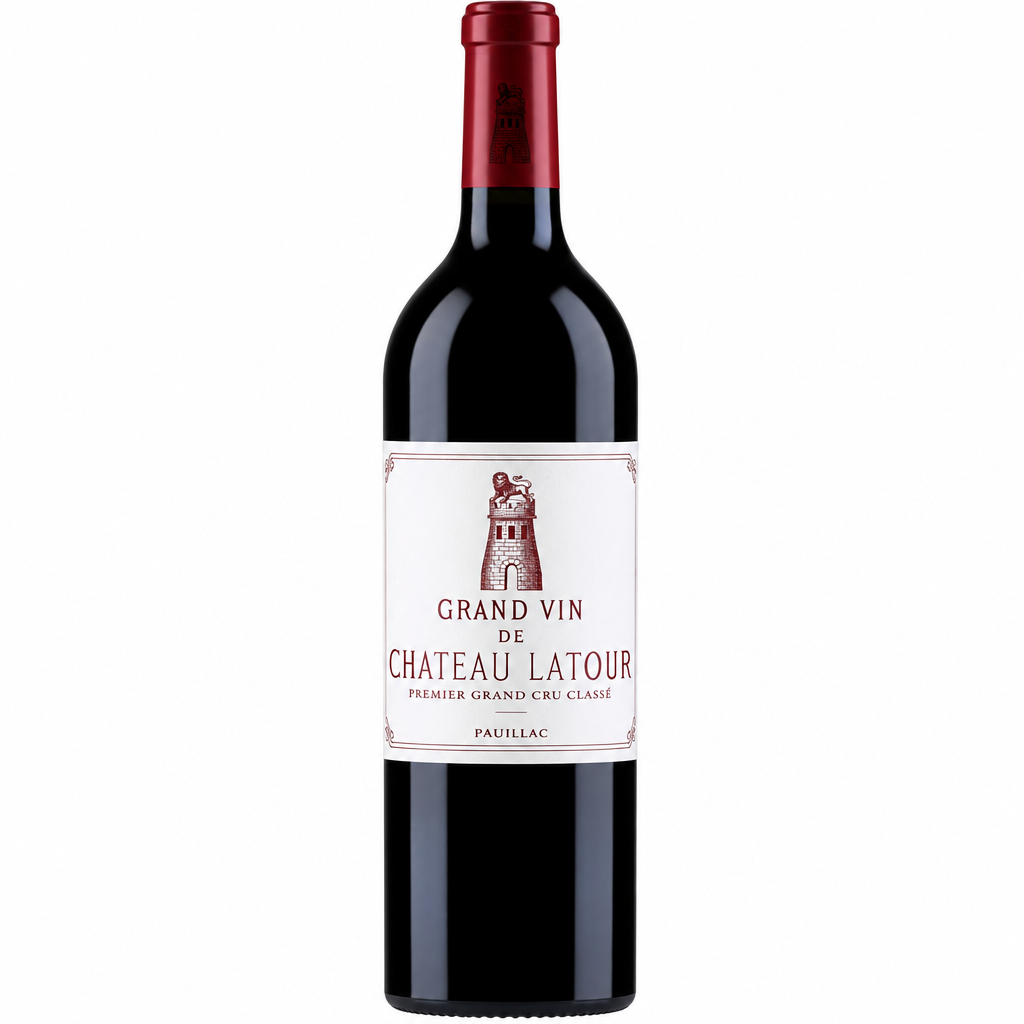 Chateau Latour 2016 wine bottle with dark glass and label, showcasing the premium Bordeaux red wine by Chateau.
