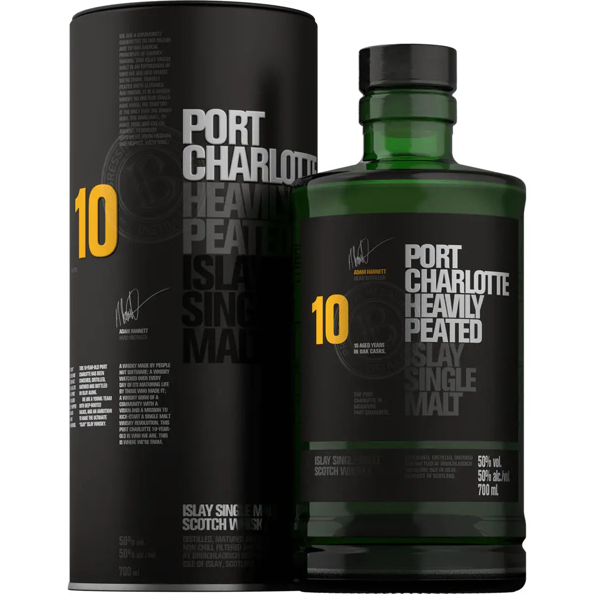 Bruichladdich Port Charlotte 10 Year Old Single Malt Whisky 750Ml Bottle Image