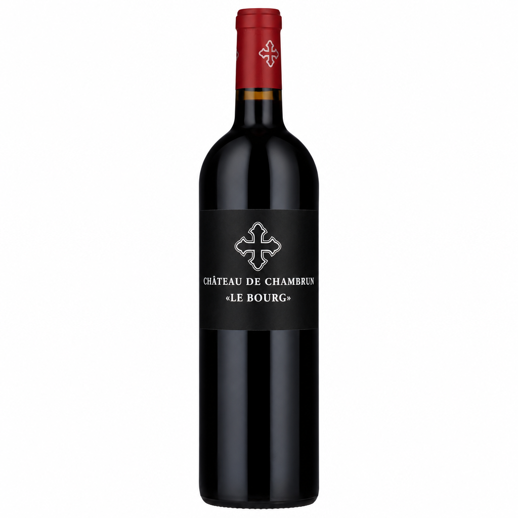 Chateau Chambrun 2019 Le Bourg L-D Pomerol wine bottle from Bordeaux, featuring elegant label and classic Bordeaux bottle shape.
