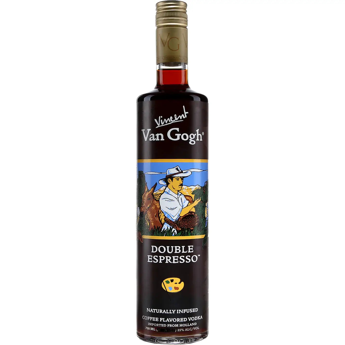 Vincent Van Gogh Double Espresso Vodka 750Ml Bottle Image