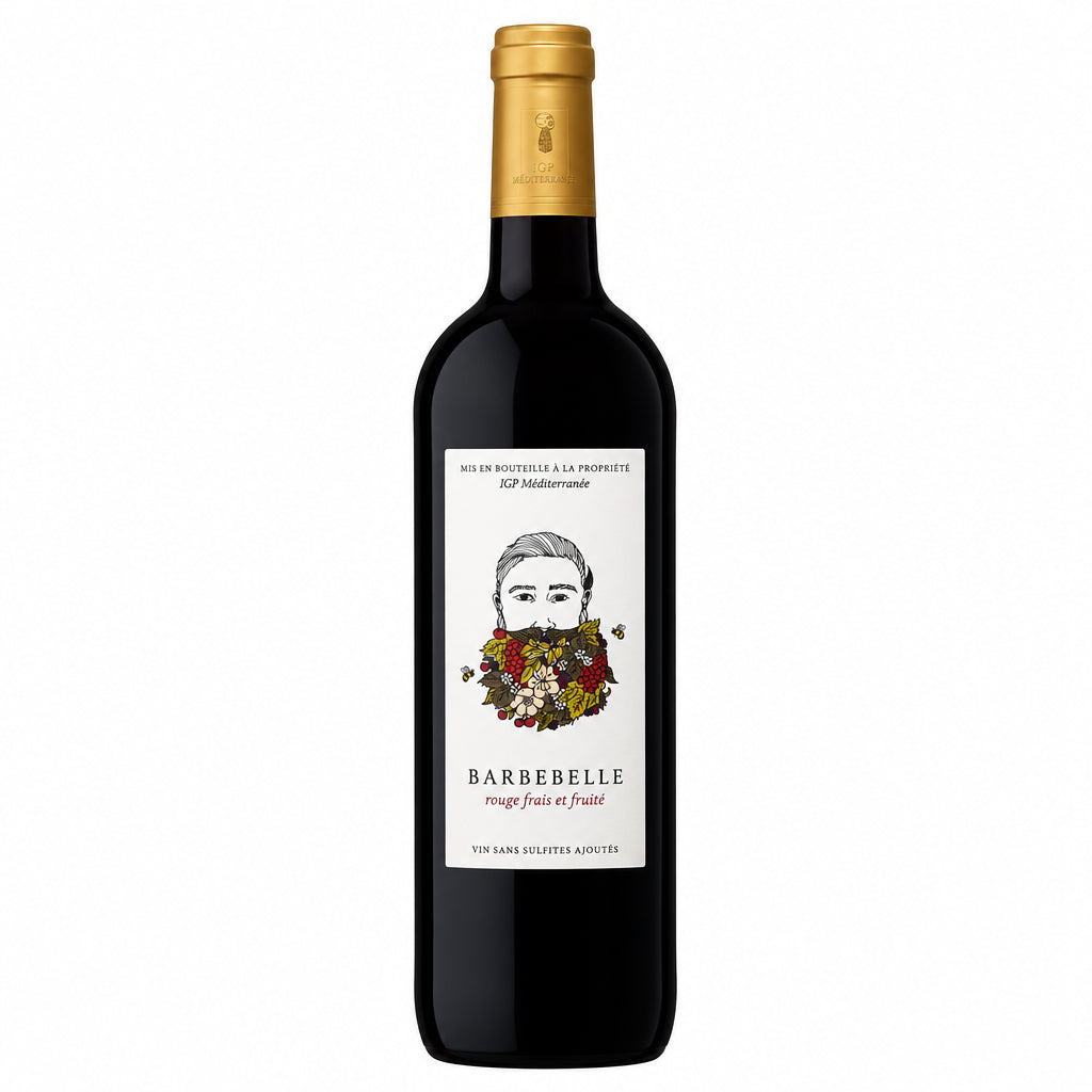 Chateau Barbebelle Cuvee Fleuris Red wine bottle with a dark label, displayed upright on a neutral background.
